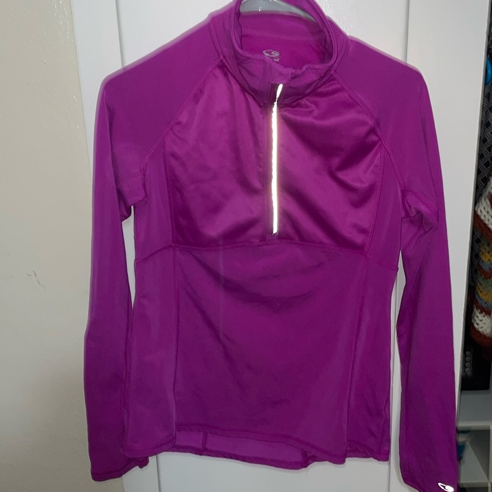 Stretchy long-sleeve athletic half-zip, XS Champion